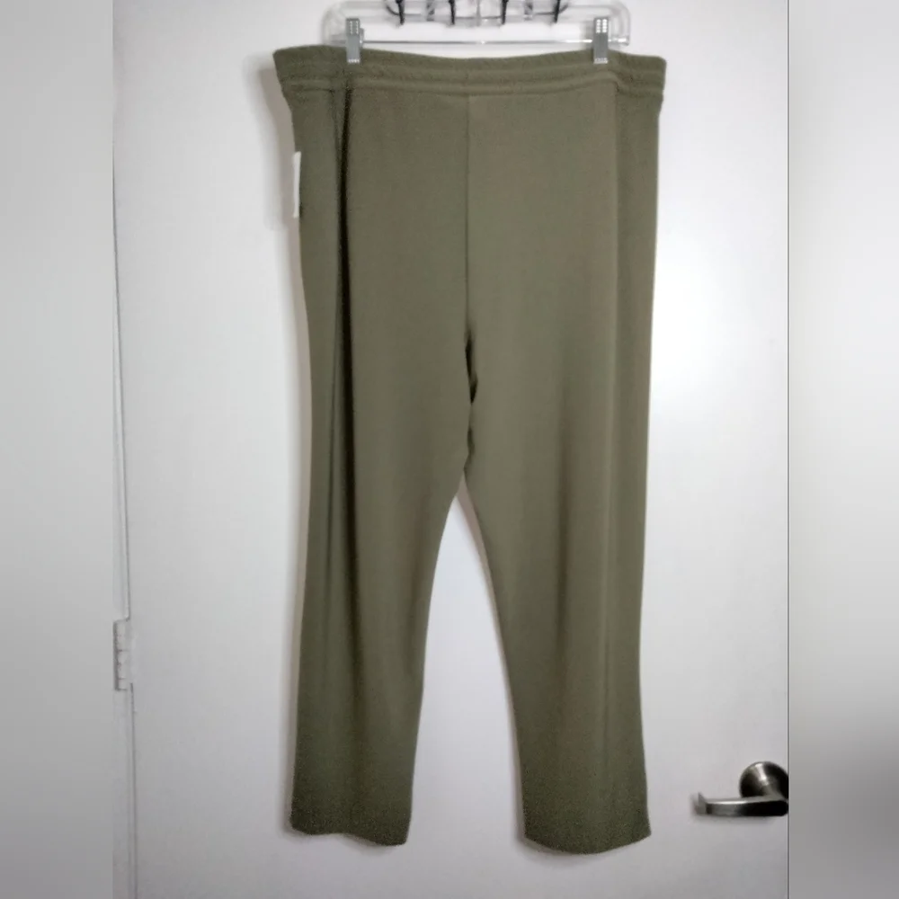 Joie (Sz XL) Olive Green Stretch Drawstring Waist Slip Pockets Pants (NEW-NWT) - Picture 7 of 10